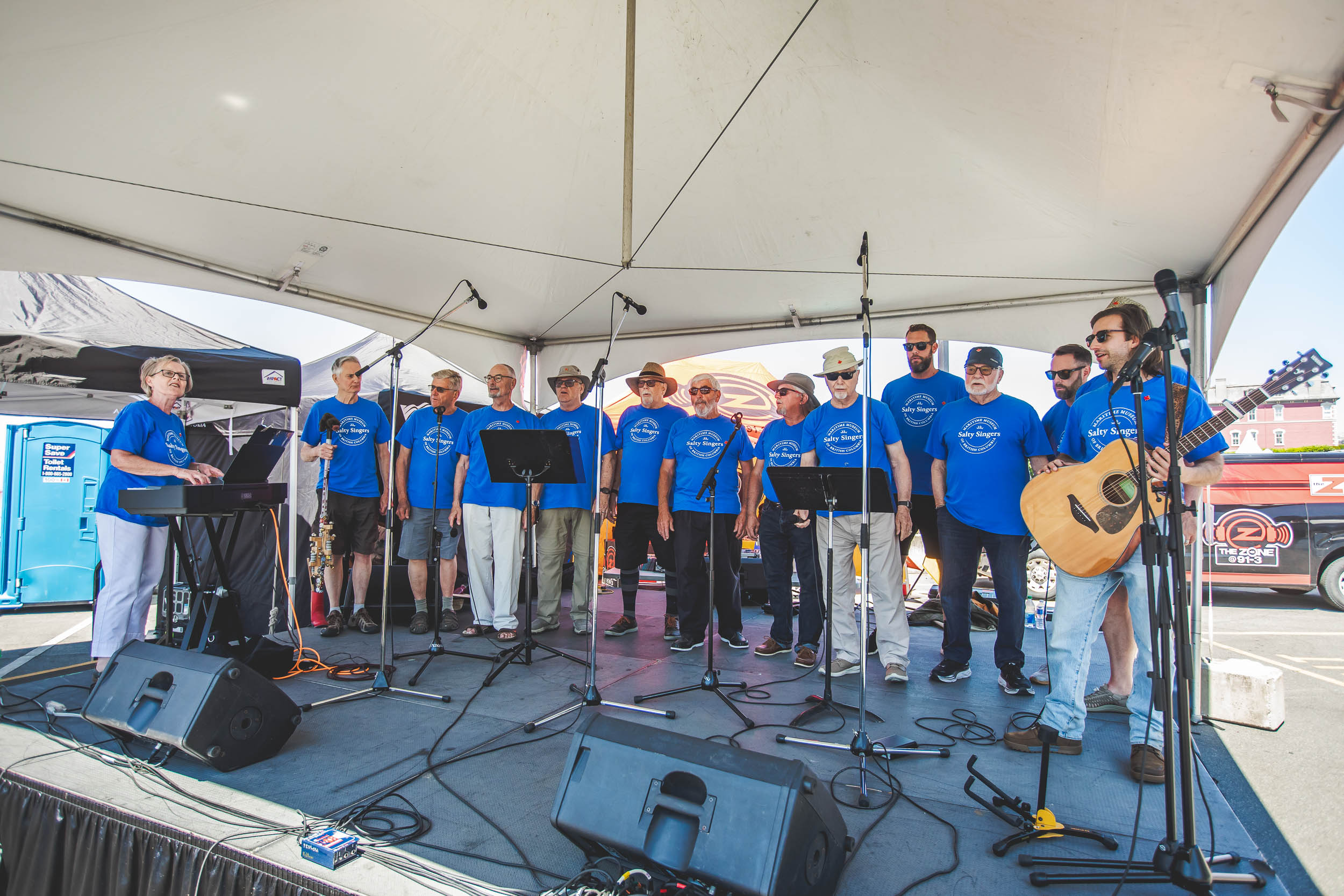 The Salty Singers of MMBC performing at BC CrabFest